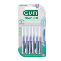 GUM Proxabrush Trav-ler 0.6mm 6 Brossettes - Confort Efficacité