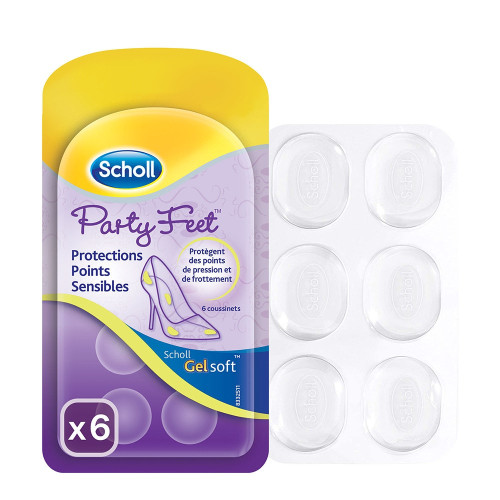Scholl ActivGel Party Feet 6 Coussinets - Soulage Points Sensibles