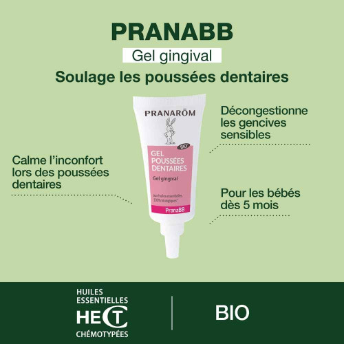 PRANAROM PranaBB Gel Apaisant Dentaire 15ml - Soulage Bébé
