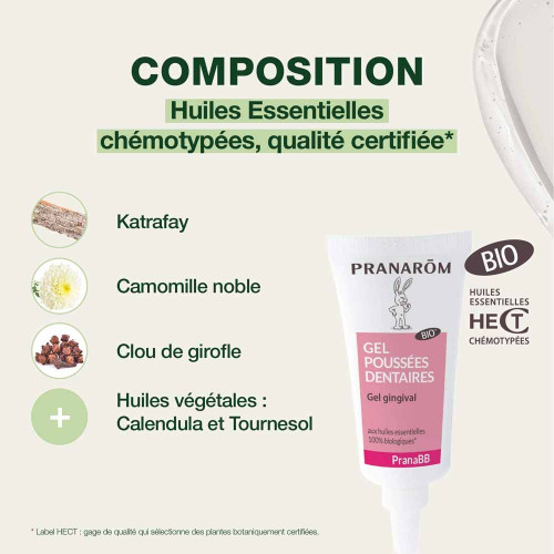 PRANAROM PranaBB Gel Apaisant Dentaire 15ml - Soulage Bébé