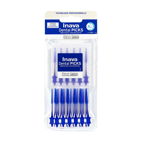 INAVA Dental Picks 36 Bâtonnets - Nettoyage Efficace Dents