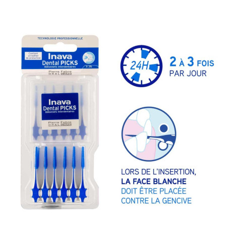 INAVA Dental Picks 36 Bâtonnets - Nettoyage Efficace Dents