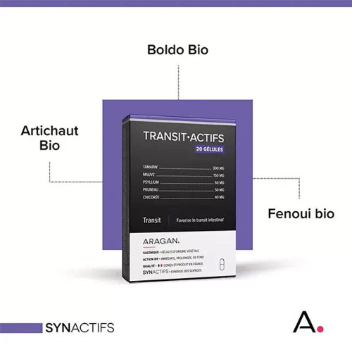 SynActifs LaxActifs 20 gélules - Transit et Digestion Optimisés