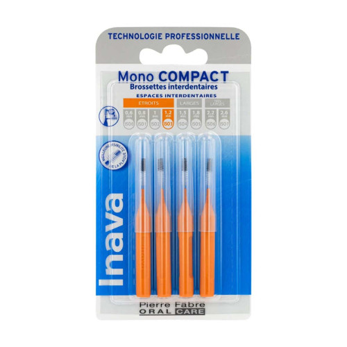 INAVA Mono Compact ISO3 1,2mm 4 Brossettes - Nettoyage Efficace