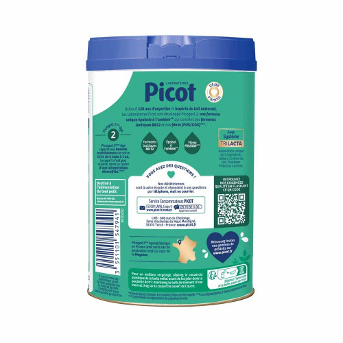 Picot Picogest 2 800g - Lait épaissi pour bébés 6-12 mois