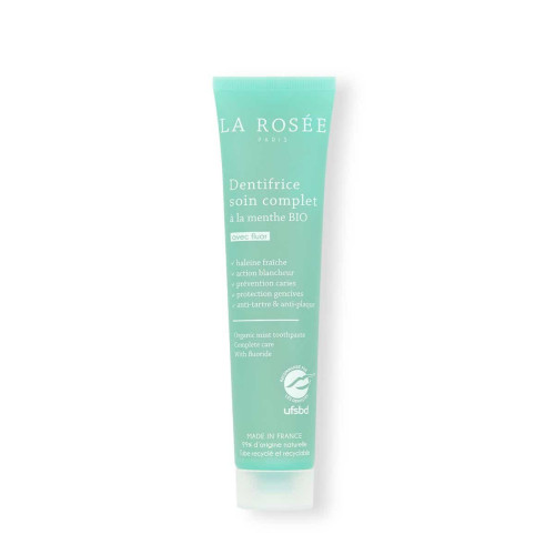 Dentifrice Menthe Bio La Rosée 75mL - Soin Complet Dents Blanches