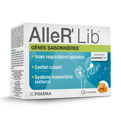 AlleR'Lib 3C Pharma 30 Comprimés - Soutien Immunitaire et Respiratoire