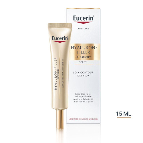 Eucerin Hyaluron Filler Elasticity Yeux SPF20 15mL - Anti-âge