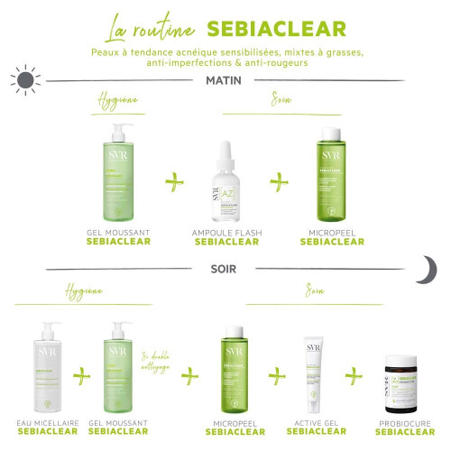 SVR SEBIACLEAR Active Gel 40ml - Soin anti-acné intensif