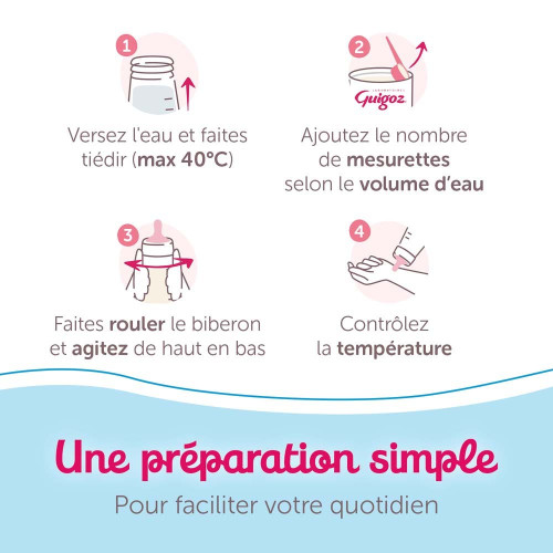 Guigoz Optipro Croissance 780g - Lait 3ème âge sans palme