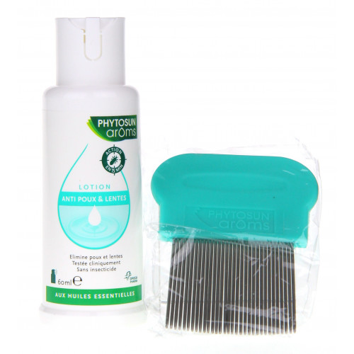 PHYTOSUN AROMS Lotion Anti-Poux et Lentes + Peigne-4617 PHYTOSUN AROMS Lotion Anti-Poux et Lentes + Peigne-4617