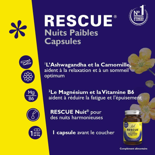Rescue Nuits Paisibles 30 capsules