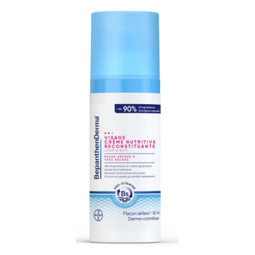 BepanthenDerma Crème Visage Nutritive Reconstituante 50 ml