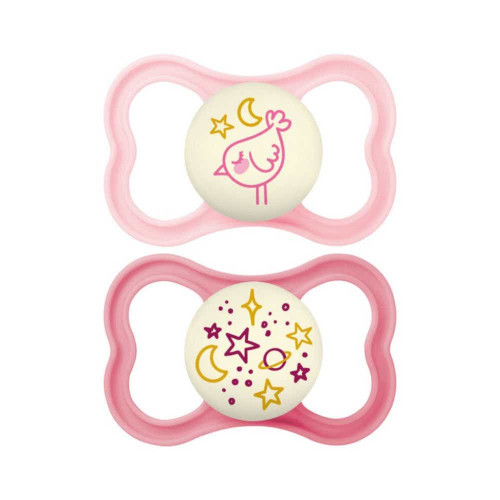 Supreme Sucettes anatomiques silicone 18 Mois et + Nuit