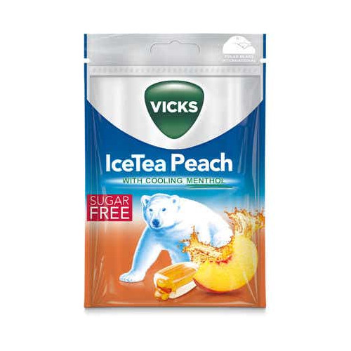 Bonbons Menthol Sans Sucres Ice Tea Pêche - 1 sachet