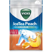 Bonbons Menthol Sans Sucres Ice Tea Pêche - 1 sachet