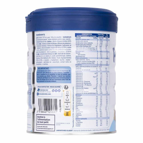 Lait 1er âge 800 g