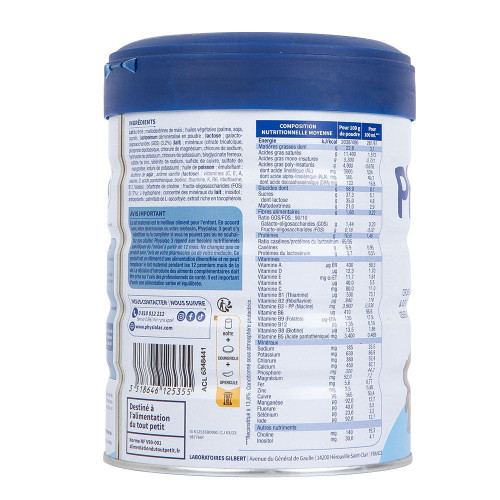Lait 3ème âge 800 g