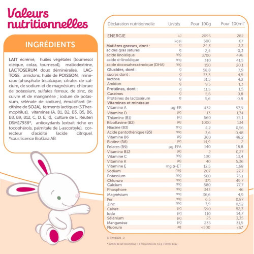 Pelargon Lait 2ème âge 780 g