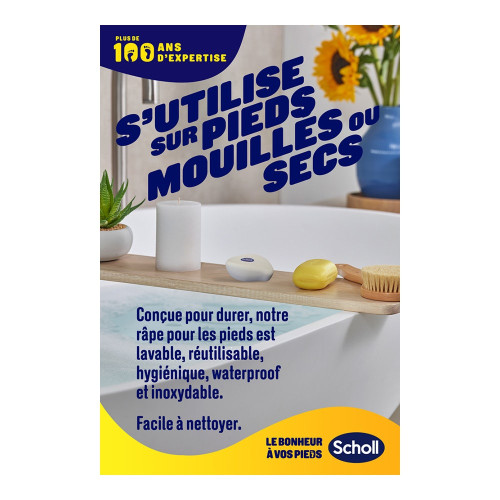 Râpe Manuelle Anti-callosités Nano Verre