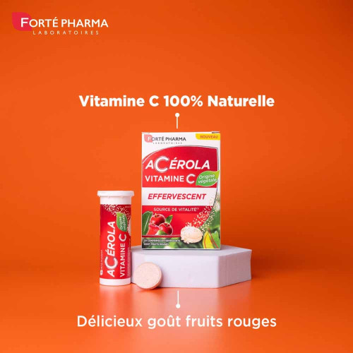 Acérola Vitamine C 20 comprimés effervescents