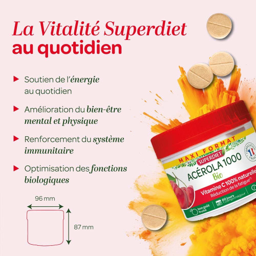 Acérola 1000 Bio 60 Comprimés