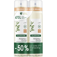 Shampoing Sec Avoine Céramide Cheveux Bruns 2 x 150 ml