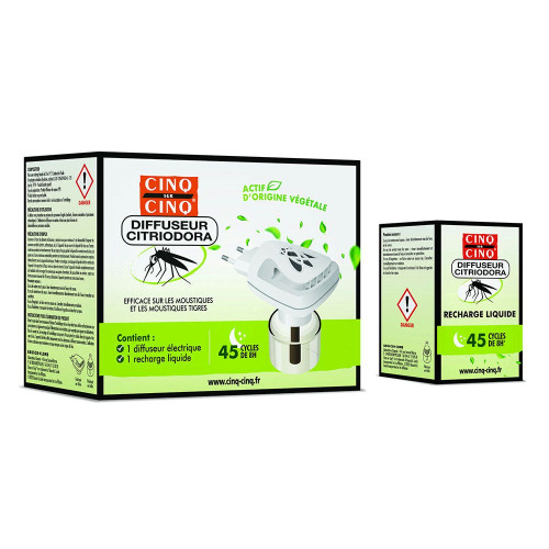 Diffuseur Citriodora Anti-Moustiques + 1 recharge