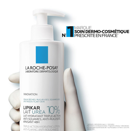 Urea 10% Lait Hydratant Triple Action Anti-Squames 400 ml