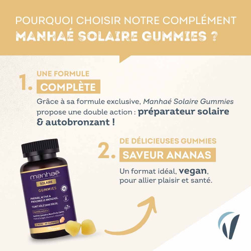 Manhaé Solaire 60 gummies