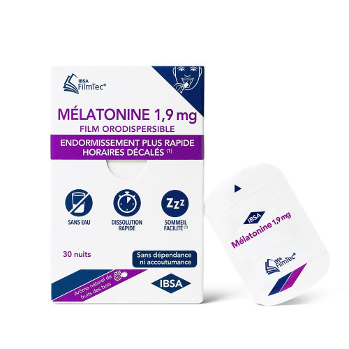 Mélatonine 1,9 mg 30 Films Orodispersibles