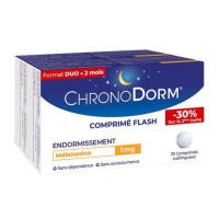 ChronoDorm Mélatonine 60 Comprimés Sublinguaux Sommeil Rapide