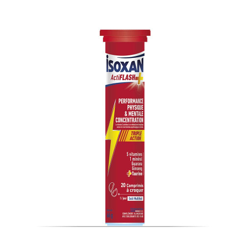 Isoxan Actiflash+ 20 Comprimés Boost Énergie et Concentration