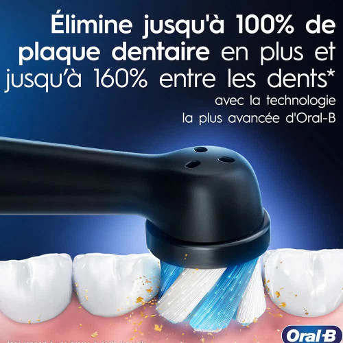 Oral B iO Brosse à dents électrique série 5 Blanche, soin optimal dents