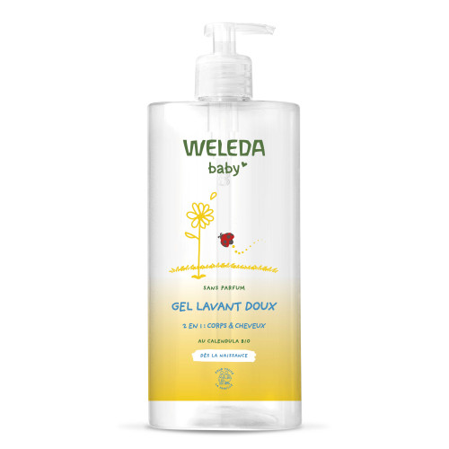 Weleda Baby Gel Lavant Doux Calendula 750ml Peaux Sensibles Bébé