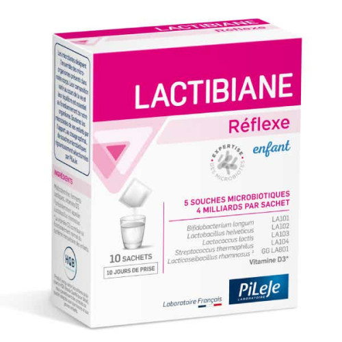 Pileje Lactibiane Enfant 10 sachets Immunité et Croissance Pharma360