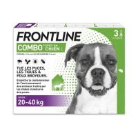 Frontline Combo Chien 20-40kg 3 Pipettes Protection Antiparasitaire