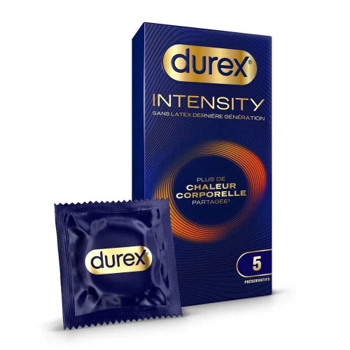 DUREX Intensity 5 préservatifs sans latex plaisir intense Pharma360