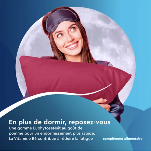 BAYER Euphytose Nuit 30 gommes sommeil rapide naturel Pharma360