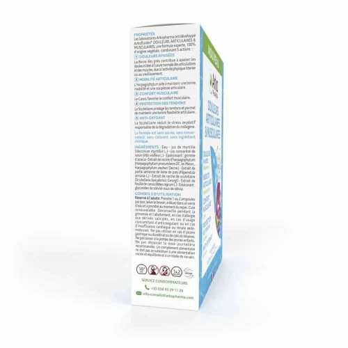 Arkopharma Arkofluides Articulaires Musculaires 20 Ampoules Soulagement Naturel
