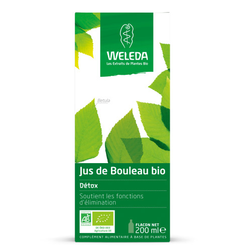 Weleda Jus de Bouleau Bio 200 ml Détox Naturelle Élimination Toxines