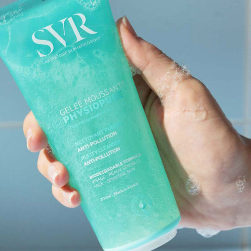 SVR Physiopure Gelée Moussante 200ml Nettoie et Oxygène Peau Sensible