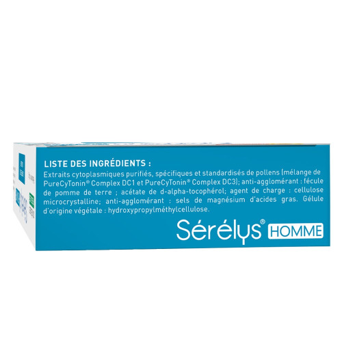 Sérélys Homme Bouffées de Chaleur 30 Gélules Réduit Fatigue et Stress