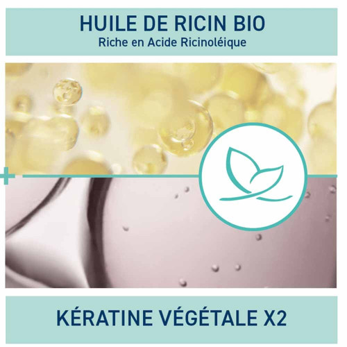 Natessance Shampoing Réparateur Ricin Kératine 250ml Cheveux Fortifiés