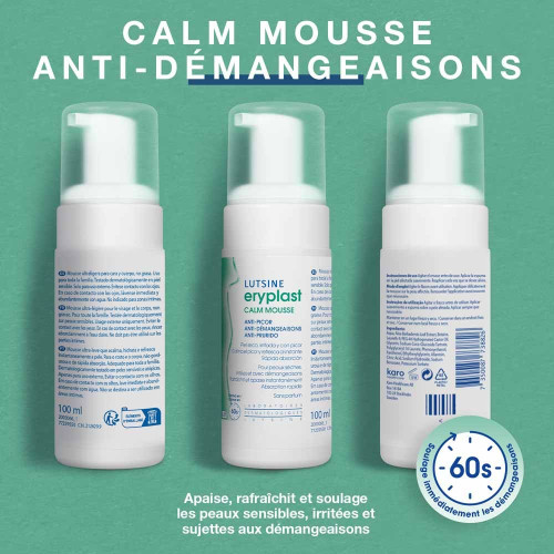 Lutsine Eryplast Calm Mousse 100 ml Apaisant Anti-Démangeaisons