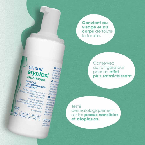 Lutsine Eryplast Calm Mousse 100 ml Apaisant Anti-Démangeaisons