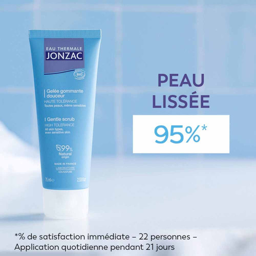 Jonzac Gelée Gommante Douceur Bio 75ml Peau Lisse Éclatante Pharma360