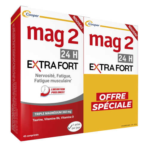 COOPER Mag 2 Extra Fort 90 cp Réduit fatigue et stress - Pharma360