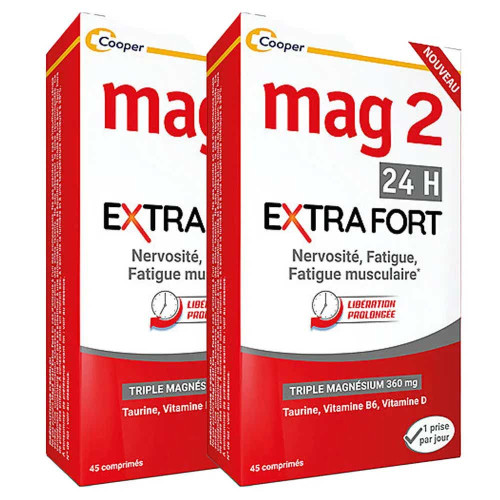 COOPER Mag 2 Extra Fort 90 cp Réduit fatigue et stress - Pharma360