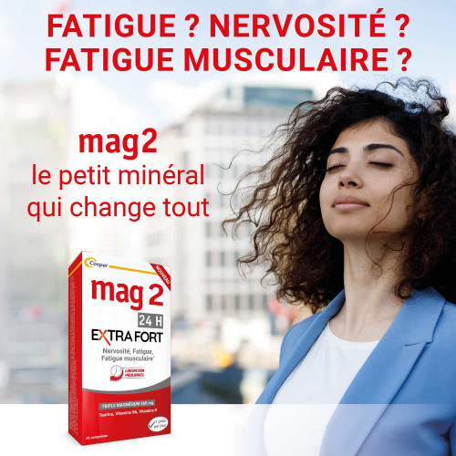 COOPER Mag 2 Extra Fort 90 cp Réduit fatigue et stress - Pharma360